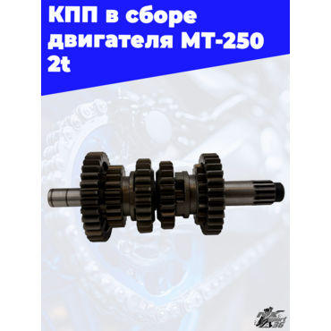 КПП в сборе двигателя MT 250 2t - миниатюра 2