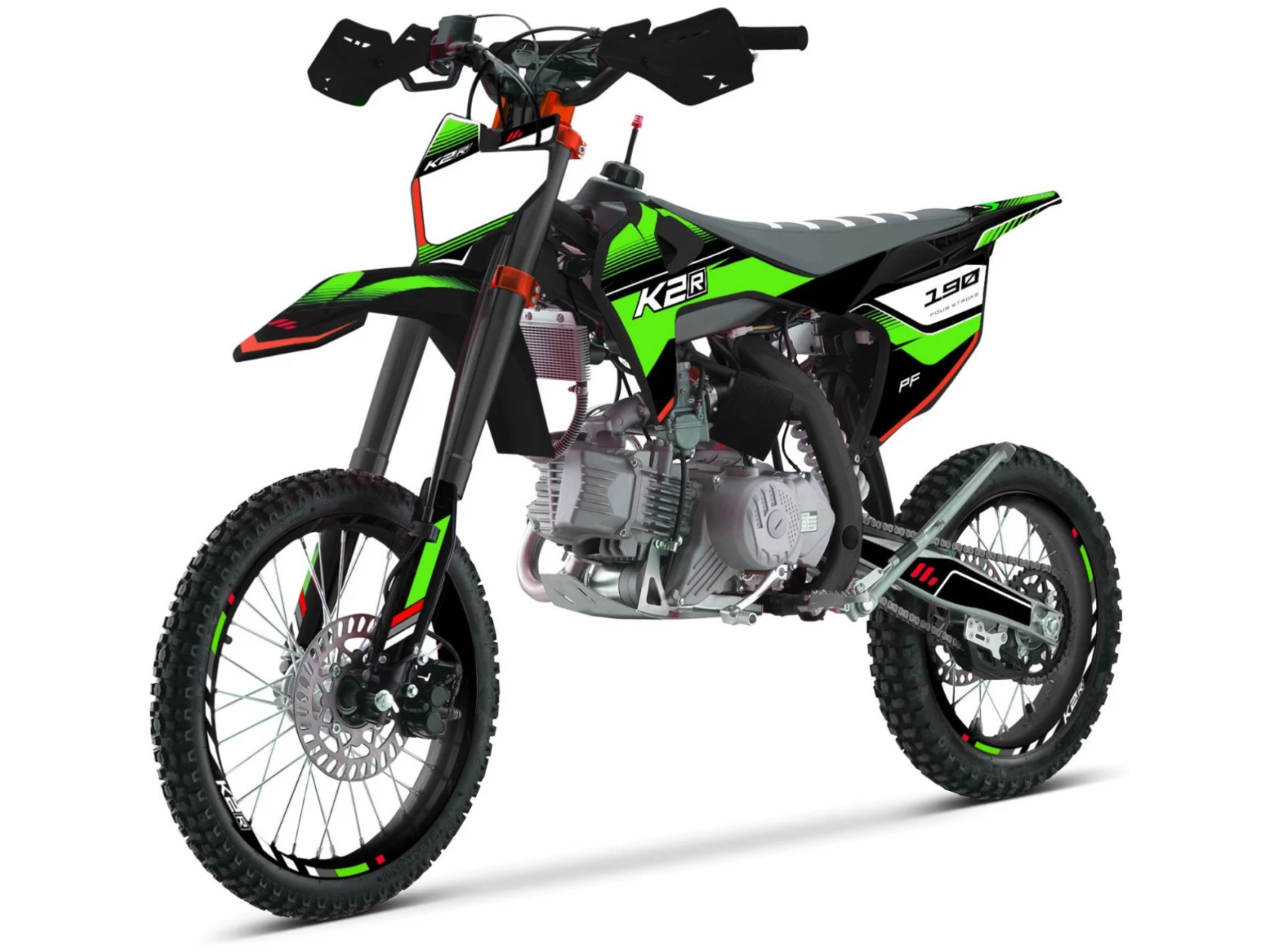 Питбайк K2R PF 190 Lime Black - фото 3