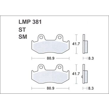 Колодки дискового тормоза AP Racing LMP381 SM (FDB2132 / FDB2086 / FA092 / FA323) - миниатюра 1