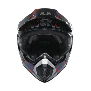 AGV Шлем AX9 E2206 V26 Steppa Carbon Red Blue - миниатюра 3