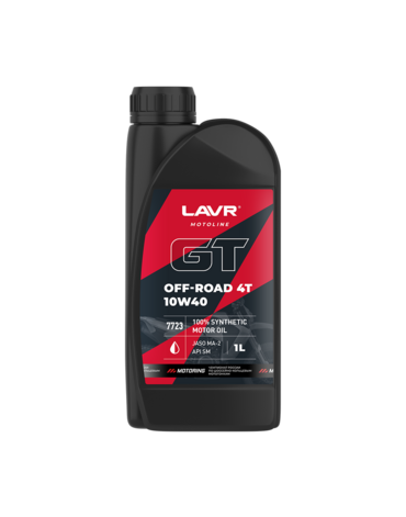 LAVR Моторное масло MOTO GT OFF Road 4T 10W 40 1л ( Ln7723 )