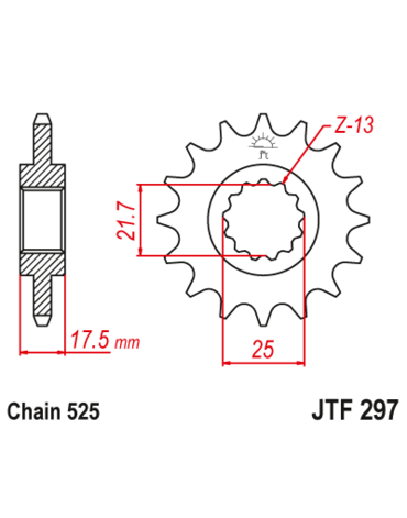 Звезда ведущая JTF297.14