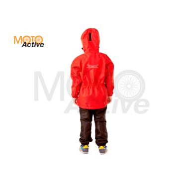 Детский комплект дождевой (куртка, брюки) EVO Kids RED (мембрана) - миниатюра 4