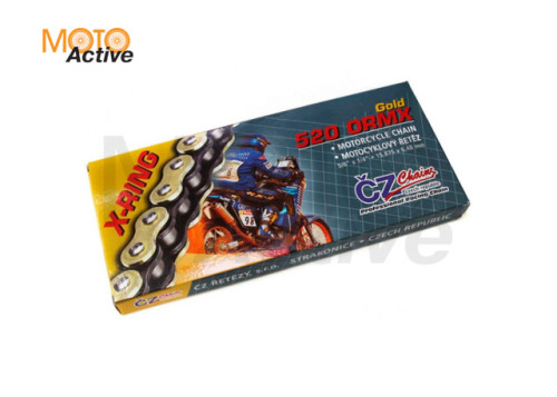 Цепь привода CZ Chains 520 ORMX Gold - 118 (Active Ring)