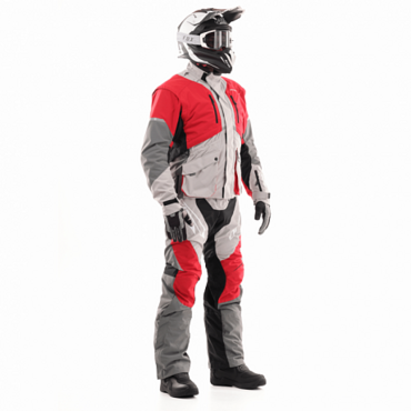 Штаны Эндуро Dragonfly Freeride Grey Red 2020 - миниатюра 4