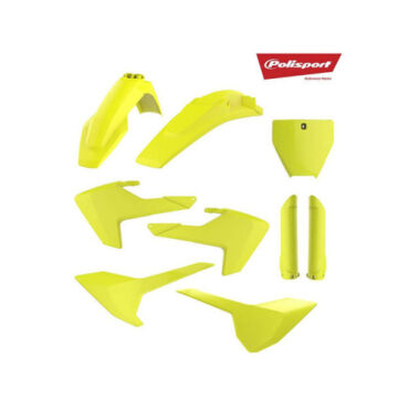 Комплект пластика Polisport под мотоцикл Husqvarna TC125, FC250 350 450 2016 18 желтый - миниатюра 1