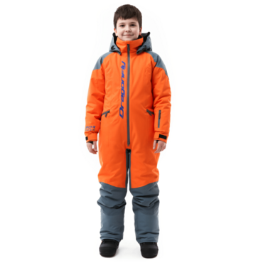 Dragonfly Зимний утепленный комбинезон Gravity Teenager Grey - Orange 2025 - миниатюра 13