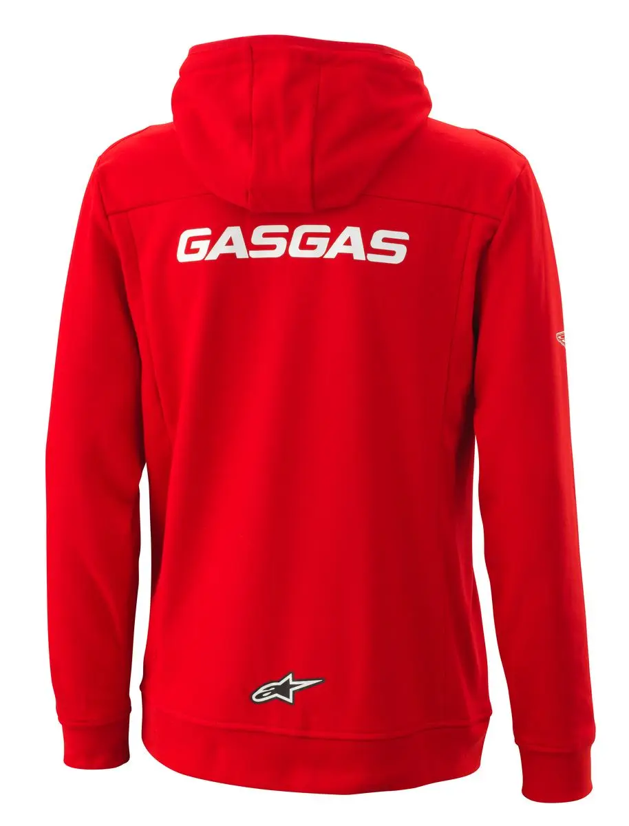 Толстовка GASGAS Team Zip Hoodie, red (XXXL, Взрослая  Повседневная) - фото 2