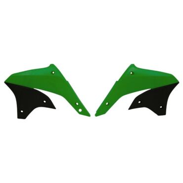 Боковины радиатора KLXR450 07 16 зелено черные - миниатюра 1