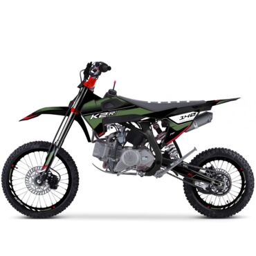 Питбайк K2R PF 140 Green Black 2023 - миниатюра 3