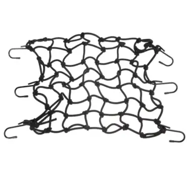 Сетка багажная черная металлический крючок 40x40 - миниатюра 1