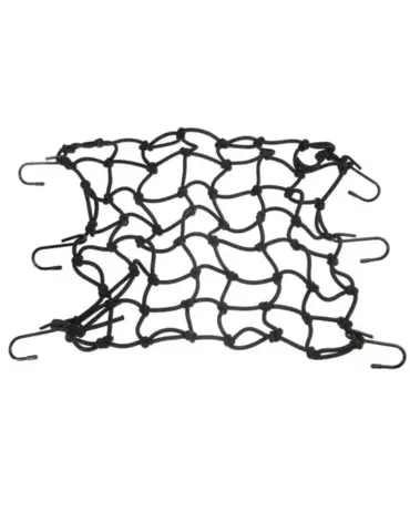 Сетка багажная черная металлический крючок 40x40