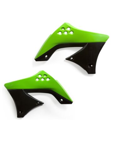 Боковины радиатора Kawasaki KX450F (2009 2011), Зеленый черный