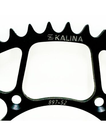 Звезда задняя стальная черная KALINA 52 зуба KTM / Husqvarna / GasGas