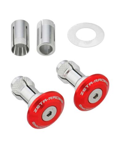 Заглушки в руль ZETA 29mm 2pcs Red, ZE48 7006