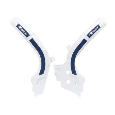 Защита рамы бело синяя Husqvarna TC125 FC250 450 16 20 # TC250 FS450 TE FE TX FX125 501 17 20  - миниатюра 1
