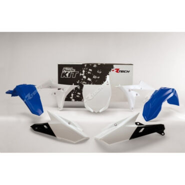 Комплект пластика Yamaha YZ250F (2014 2017), YZ450F (2014 2017), цвет бело синий - миниатюра 1