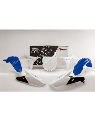 Комплект пластика Yamaha YZ250F (2014 2017), YZ450F (2014 2017), цвет бело синий