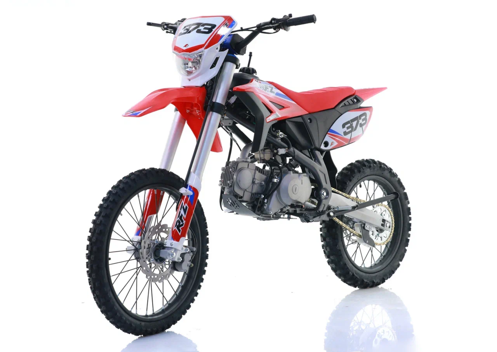 Питбайк Apollo RFZ Y 125LE, 19 16, красный (фара, электростартер) - фото 4