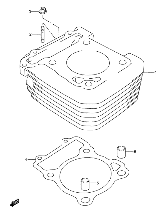 SUZUKI прокладка под цилиндр DR250 ( 11241 13E10 000 )