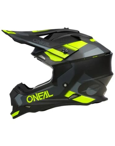 Oneal Шлем кроссовый 2Series Spyde V.23 серый желтый