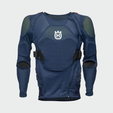 Защита на сетке Leatt 3DF Airfit Body Protector Husqvarna, blue yellow (XXL, Взрослая ) - миниатюра 1