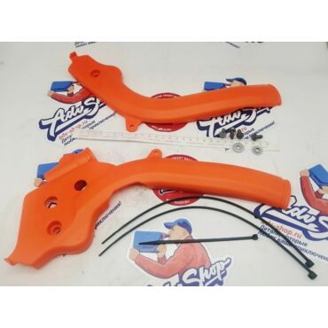 KTM FRAME PROTECTION SET ORANGE накладки защитные на раму SX 16 18 / EXC 18 19 ( 79003094000EB ) - миниатюра 1