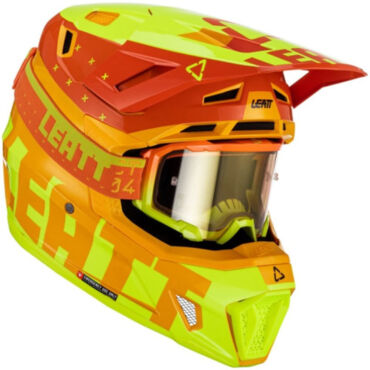 Leatt Шлем кроссовый Kit Moto 7.5 V23 Citrus - миниатюра 5