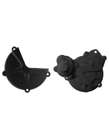 Комплект защиты крышек сцепления и генератора Polisport EC250 300 (17) (черн.)