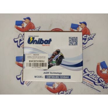 UNIBAT CBTX9 BS АКБ аккумулятор ( YTX9 BS )125 250 390 690 Duke /  XR650L / XTZ660 - миниатюра 1