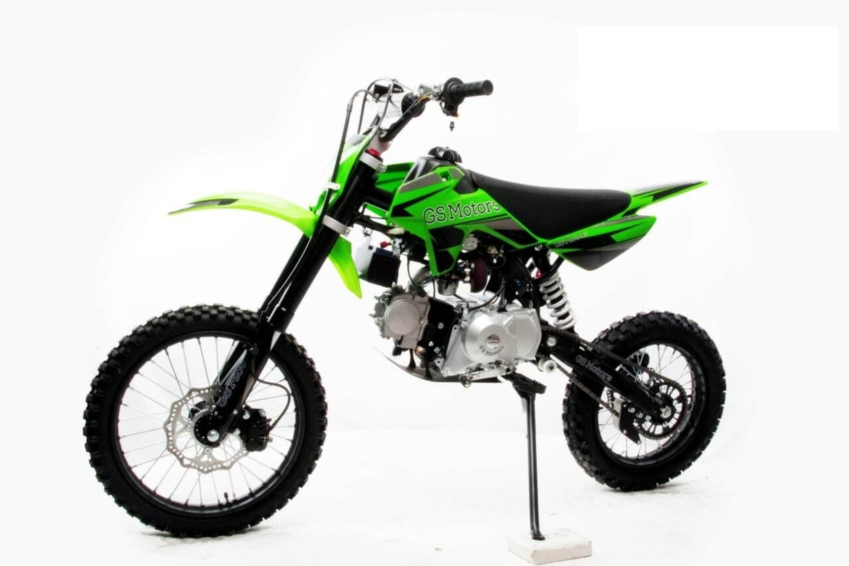 Питбайк Motoland GS Motors S12 17 14 зеленый - фото 3