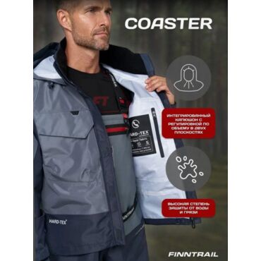Finntrail Куртка водостойкая Coaster 4023 Grey - миниатюра 12