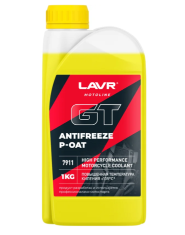 Охлаждающая жидкость для мотоциклов Antifreeze P OAT GT LAVR MOTOLINE, 1 кг