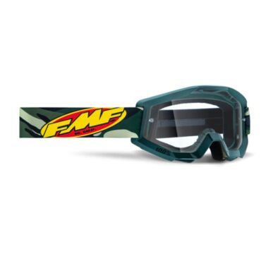 Маска кросс FMF Powercore Assault Camo с прозрачной линзой - миниатюра 1