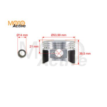 ЦПГ 4T двиг. YX125 см3 153FMI 154FMI d 54 p 14 (чугун. цил.) - миниатюра 3