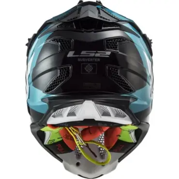 Мотошлем MX700 SUBVERTER EVO MAX черно бирюзовый - миниатюра 3