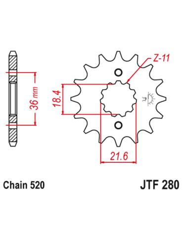 Звезда ведущая JTF280 13