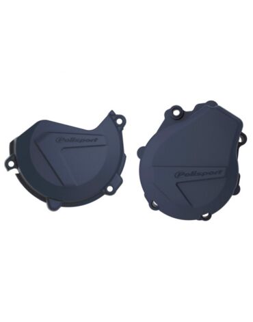 Комплект защиты крышек сцепления и генератора Polisport FE 450 (17>) (син.)