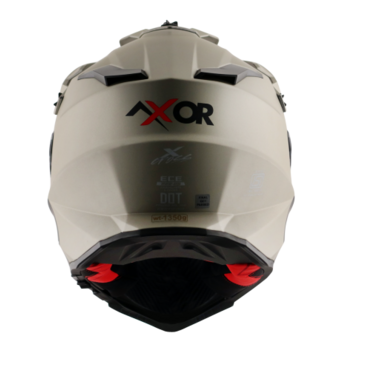 Шлем дорожный AXOR X CROSS DUAL VISOR SC E, beige (L, Взрослая  Кросс эндуро) - миниатюра 3