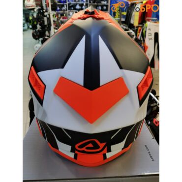 Шлем кроссовый Acerbis X TRACK 22 06 Orange Fluo Black - миниатюра 3