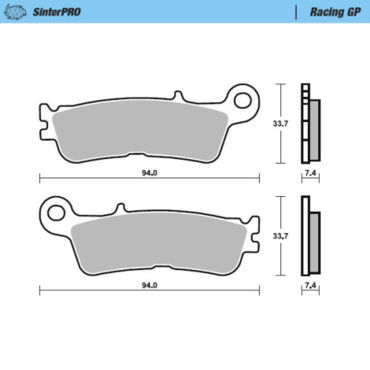 Колодки тормозные передние (Racing GP) Yamaha YZ125 250 22- / YZ250F 21- / YZ450F 20- / WR450F 21- - миниатюра 1