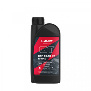 Масло моторное LAVR MOTO GT OFF Road 4T 10W 40 1л - миниатюра 1