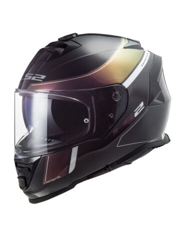 Шлем дорожный LS2 FF800 STORM VELVET, black green (XL, Взрослая  Дорожная)