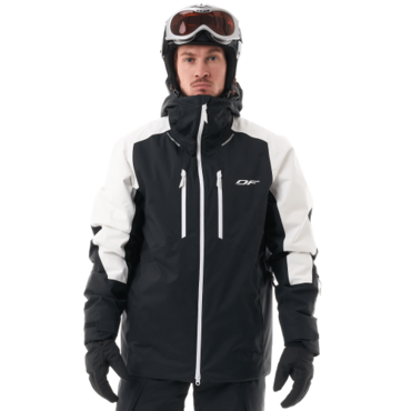 Dragonfly Куртка горнолыжная утепленная Gravity Man White Snow Black 2025 - миниатюра 12