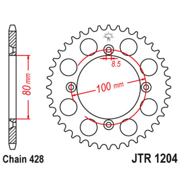 Звезда ведомая JTR1204.50 - миниатюра 1