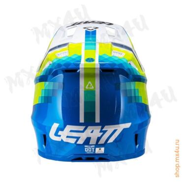 Шлем 7.5 V26 Thermoplastic + 4.5 очки Velocity - Пиксель Белый Голубой - миниатюра 5