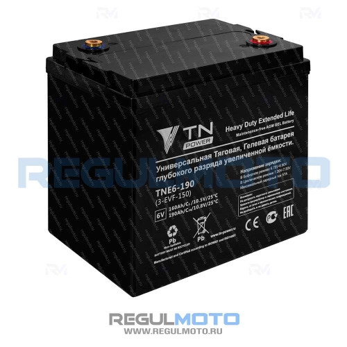 Аккумулятор тяговый TN Power TNE6 190 (3 EVF 150, GF6180V) уценка  - фото 1