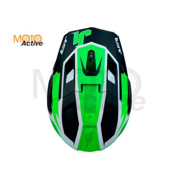 Шлем кроссовый JUST1 J40 FLASH (желтый белый матовый) - миниатюра 3