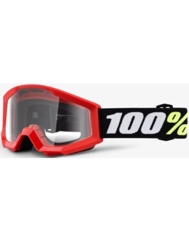Очки детские 100% Strata Mini Red / Clear Lens