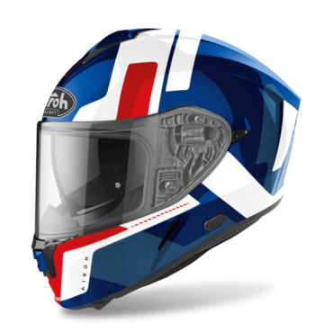 Шлем дорожный Airoh Spark Shogun, blue red gloss (XXL, Взрослая  Дорожная) - миниатюра 2